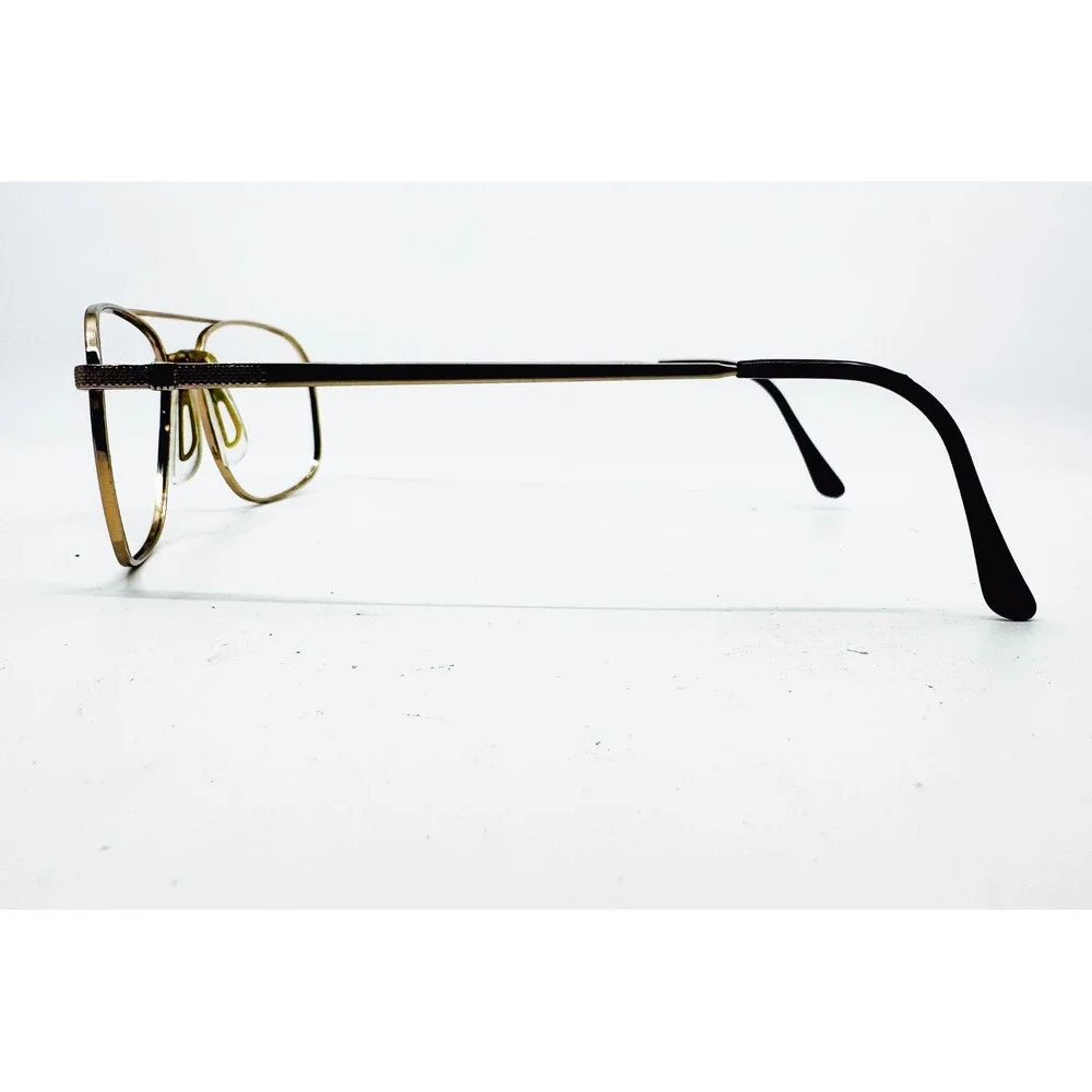 Stetson Eyeglasses Mens Gold Aviator Double Bridge Full Rim 140 39504